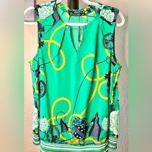 New 7th avenue nautical themed ladies top. Beautiful colors! Size Lrg.